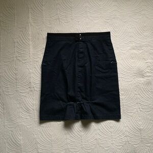 AVANT GARDE MARITHE‎ FRANCOIS GIRBAUD MIDI DENIM SKIRT Y2K VINTAGE COQUETTE